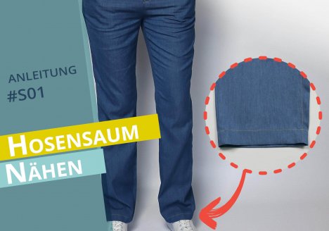 Hosensaum selber nähen- Thumbnail Nähanleitung #S01