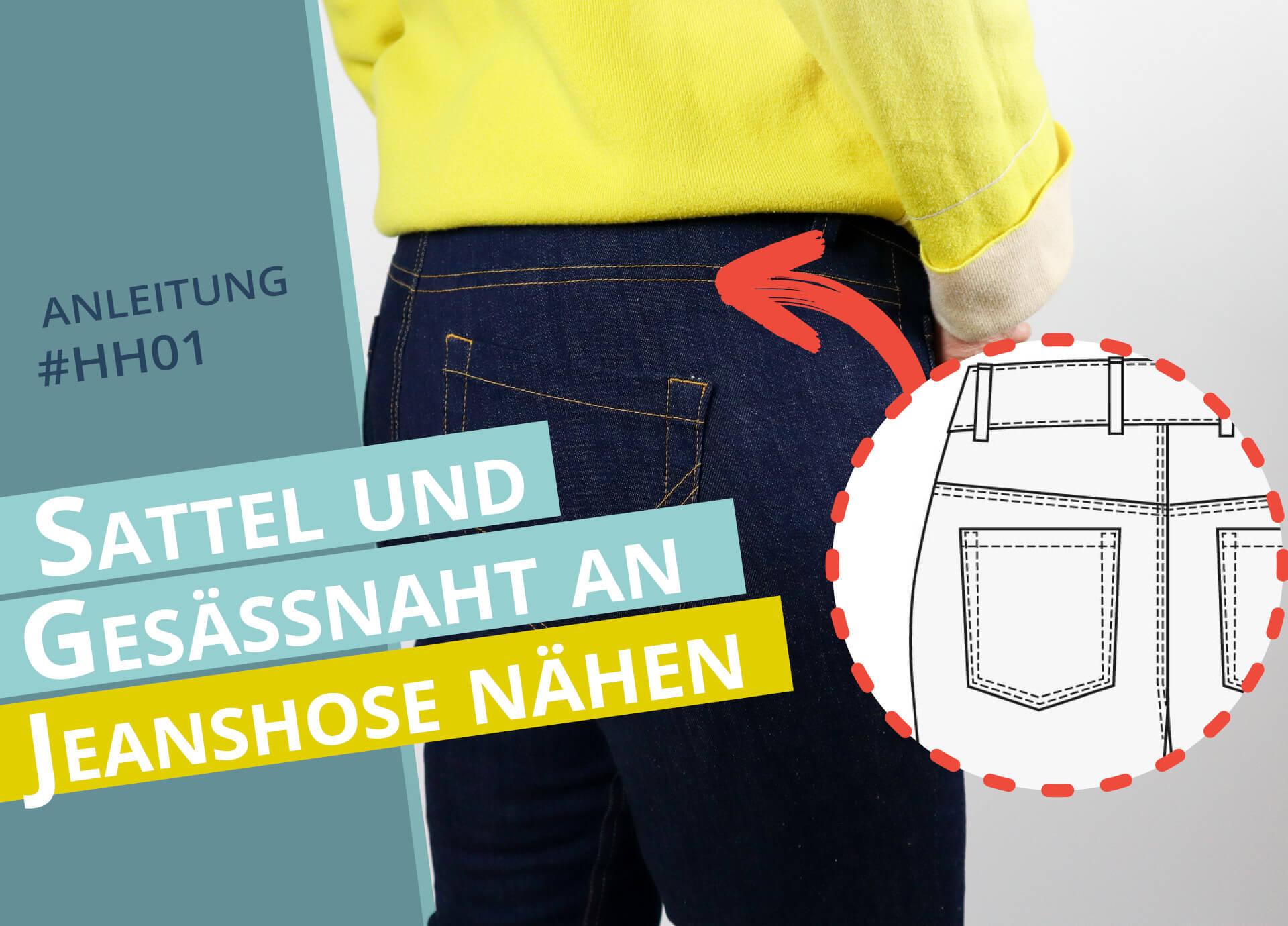 smartPATTERN Nähanleitung für Sattel-und Gesäßnaht einer Jeanshose- Thumbnail