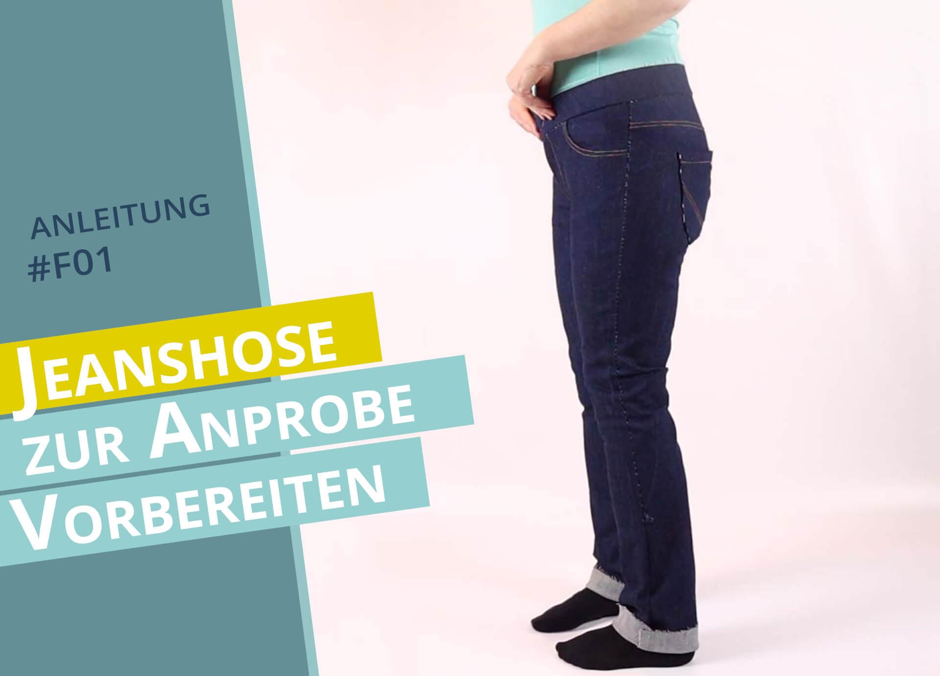 smartPATTERN Nähanleitung zum Vorbereiten einer Jeanshose-zur Anprobe - Thumbnail