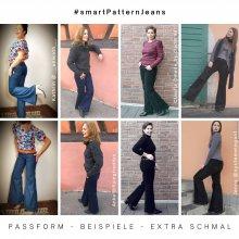 fit-beispiele-1-Flared-Jeans-extraSchmal-jeans-selber-naehen Jeanshose selber nähen, Beispiele der Schlag Jeanshose- extra schmale Passform 1