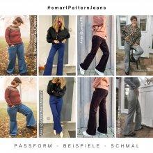 fit-beispiele-4-Flared-Jeans-Schmal-jeans-selber-naehen Jeanshose selber nähen, Beispiele der Schlag Jeanshose- schmale Passform 1