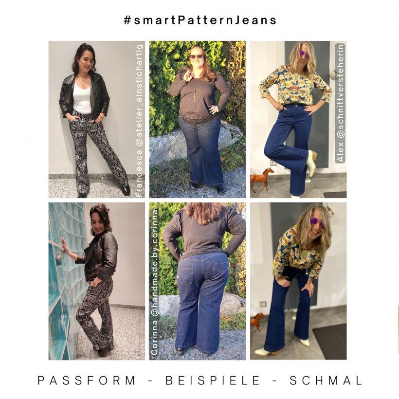 fit-beispiele-5-Flared-Jeans-Schmal-jeans-selber-naehen Jeanshose selber nähen, Beispiele der Schlag Jeanshose- schmale Passform 2