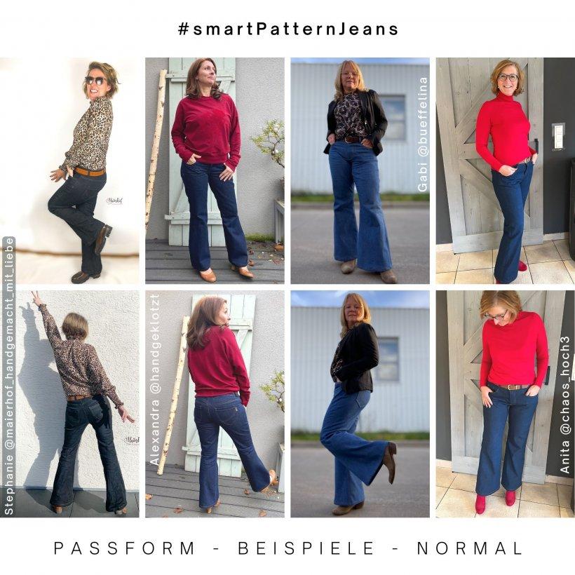 fit-beispiele-6-Flared-Jeans-normal-selber-naehen Jeanshose selber nähen, Beispiele der Schlag Jeanshose- normale Passform 1