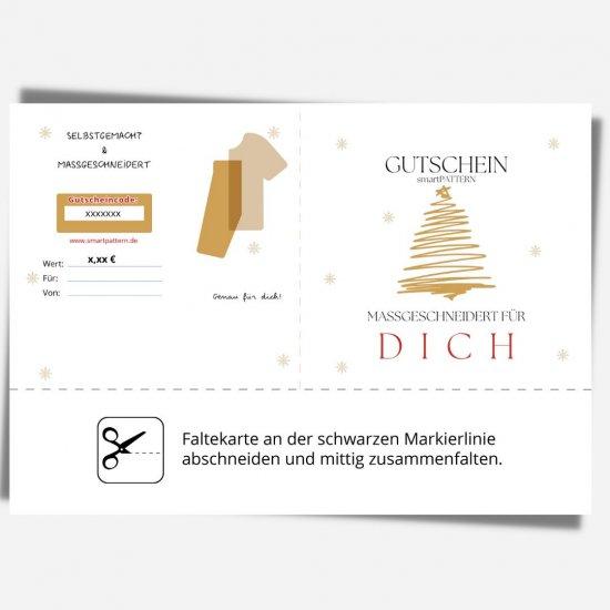 printable giftcard for smartpatterm sewing pattern motif x mas order instruction