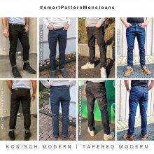 konisch-modern-1-maenner-jeans-hose-selber-naehen Jeanshose selber nähen, Beispiele der Männer Jeanshose-tapered- konische beinform