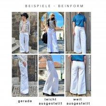 beinform-designbeispiele-wide-leg-jeans-selber-nähen-diy Jeanshose selber nähen, Designbeispiele der Wide Leg Jeanshose, verschiedene Schritttiefen