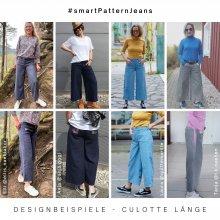 designbeispiele-1-wide-leg-jeans-selber-nähen-diy Jeanshose selber nähen, Designbeispiele der Wide Leg Jeanshose, in Culotte Länge