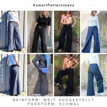 designbeispiele-2-wide-leg-jeans-selber-nähen-diy Jeanshose selber nähen, Designbeispiele 2 der Wide Leg Jeanshose, weit ausgestellte Beinform mit schmaler Paßform am Gesäß