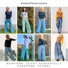designbeispiele-5-wide-leg-jeans-selber-nähen-diy Jeanshose selber nähen, Designbeispiele 5 der Wide Leg Jeanshose, leicht ausgestellte Beinform mit schmaler Paßform am Gesäß