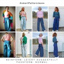 designbeispiele-6-wide-leg-jeans-selber-nähen-diy Jeanshose selber nähen, Designbeispiele 6 der Wide Leg Jeanshose, leicht ausgestellte Beinform mit normaler Paßform am Gesäß