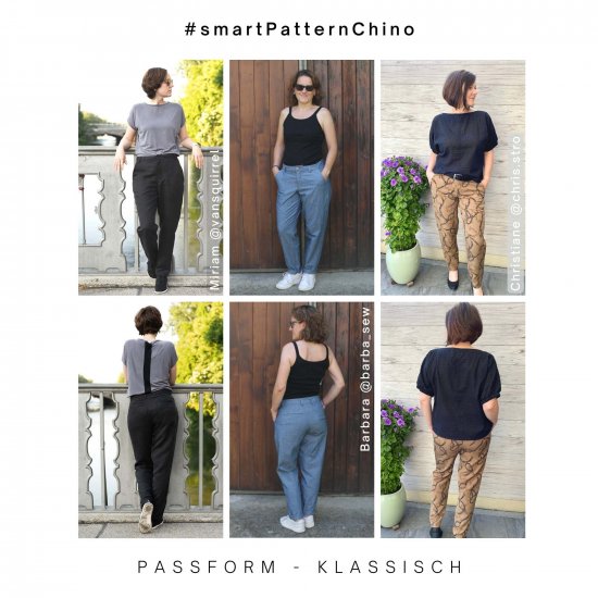 fit beispiele Chino women klassisch