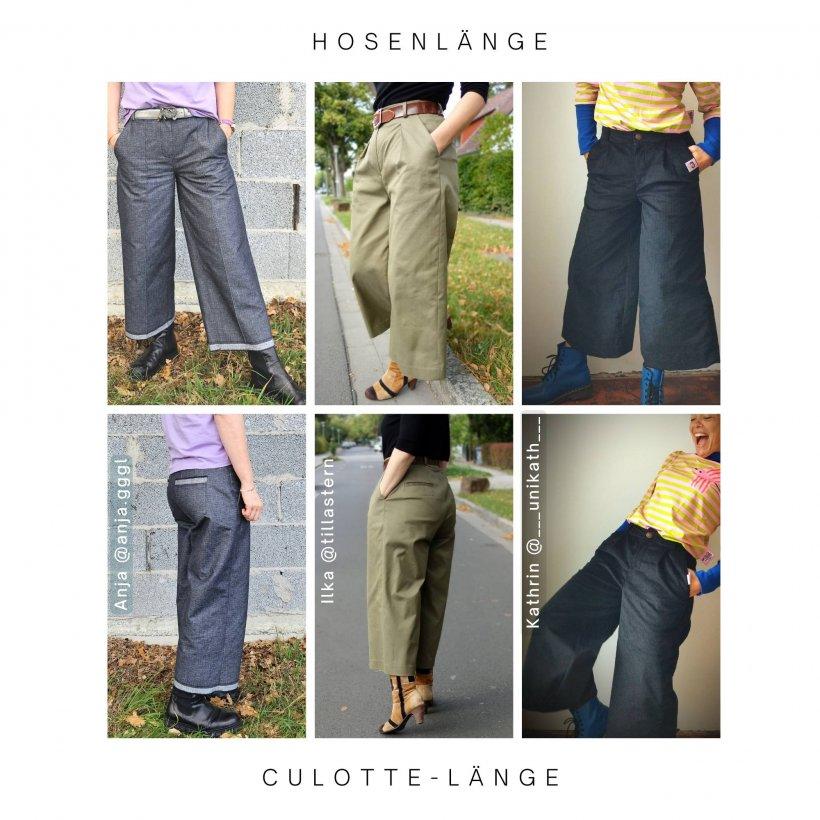 Marlenehose nähen-Beispiele Culotte Marlenehose nähen-Beispiele Culotte