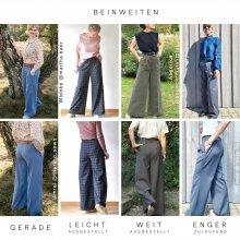 Marlenehose nähen-varianten der Beinweiten Marlenehose nähen-varianten der Beinweiten