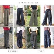 Marlenehose nähen-varianten der Schritttiefe Marlenehose nähen-varianten der Schritttiefe