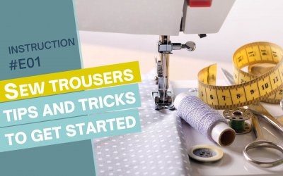 Das Bild zeigt das Titelbild der Anleitung "Hose nähen - Tipps und Tricks"