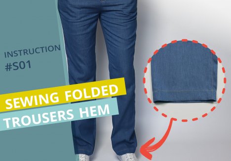 Sew your own trouser hem - Thumbnail sewing instructions #S01