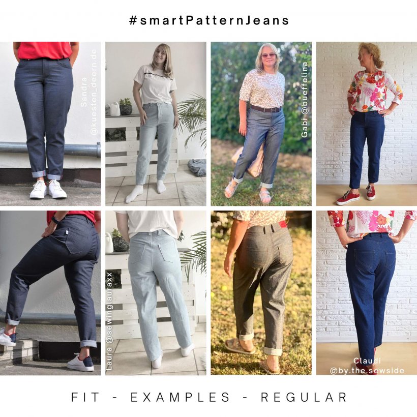 jeans-self-sewing-fit-examples-3-normal-diy Sew your own denim pants, examples of sample sewing in normal fit 2