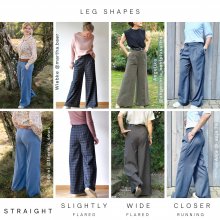Sewing Marlene trousers-variations of the leg widths Sewing Marlene trousers-variations of the leg widths
