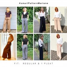 Sewing Marlene trousers - examples regular fit with 1 pleat Sew your own Marlene trousers - examples regular fit with 1 pleat