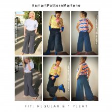 Sewing Marlene trousers - examples regular fit with 1 pleat Sewing Marlene trousers - examples regular fit with 1 pleat