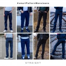 straight-2-men's-jeans-sew-it-yourself Sew your own denim pants, examples 2. of the men's jeans-straight- straight leg shape