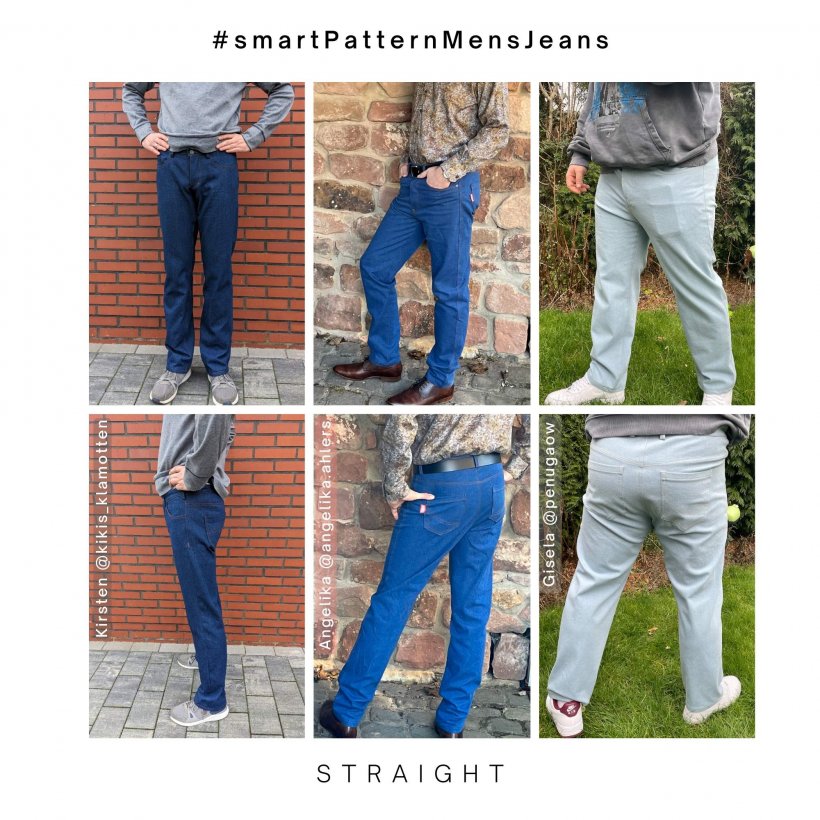 straight-4-men-jeans-sew-it-yourself Sew your own denim pants, examples 4. of men's jeans-straight-straight leg form