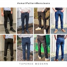 tapered-modern-1-men-jeans-trousers-sew-it-yourself Sew your own jeans, examples of men's jeans tapered tapered leg shape