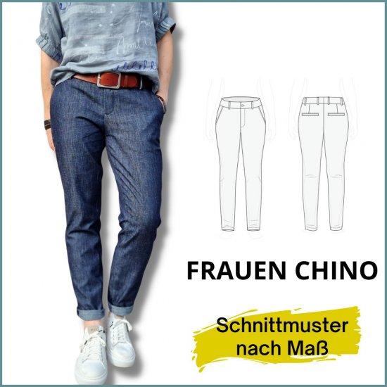 smartpattern schnittmuster konfigurator Titelbild mit Chino und Skizze