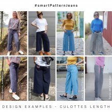 design-examples-1-wide-leg-jeans-sew-yourself-diy Sew your own jeans, design examples of wide leg jeans, in culotte length