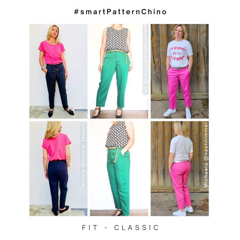 fit examples Chino women classic