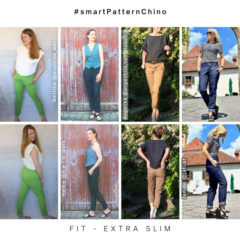 fit examples Chino women extra small