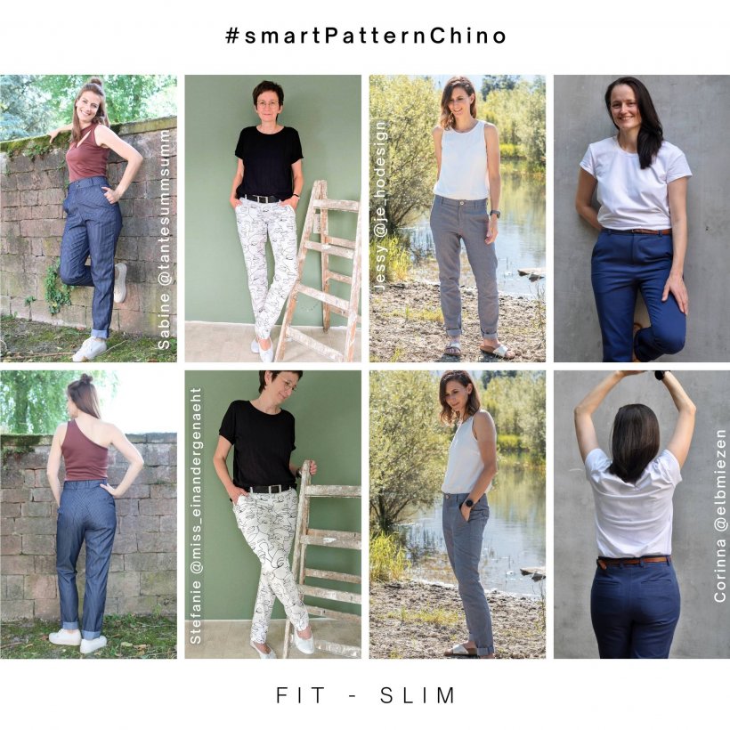 fit examples Chino women small