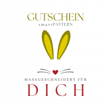 ausdruckbare gutscheinkarte für smartpattern schnittmuster - Motiv Ostern- Titelbild