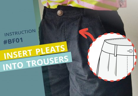 insert plaeats into trousers-cover picture