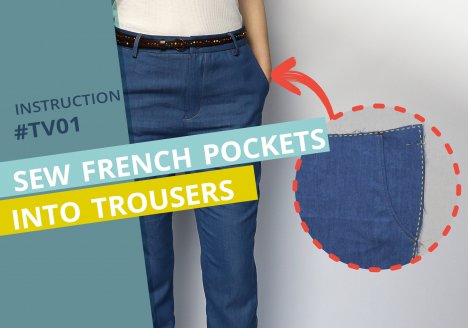 Sewing instructions for french trouser pockets