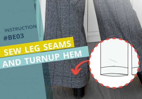 Cover hem with lapel