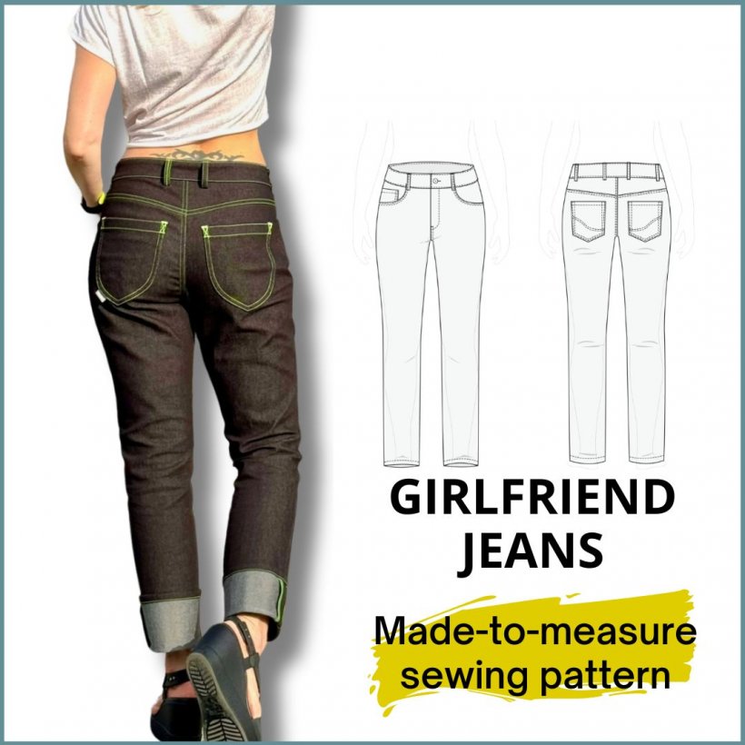smartpattern pattern configurator cover picture with girlfriend jeans and sketch