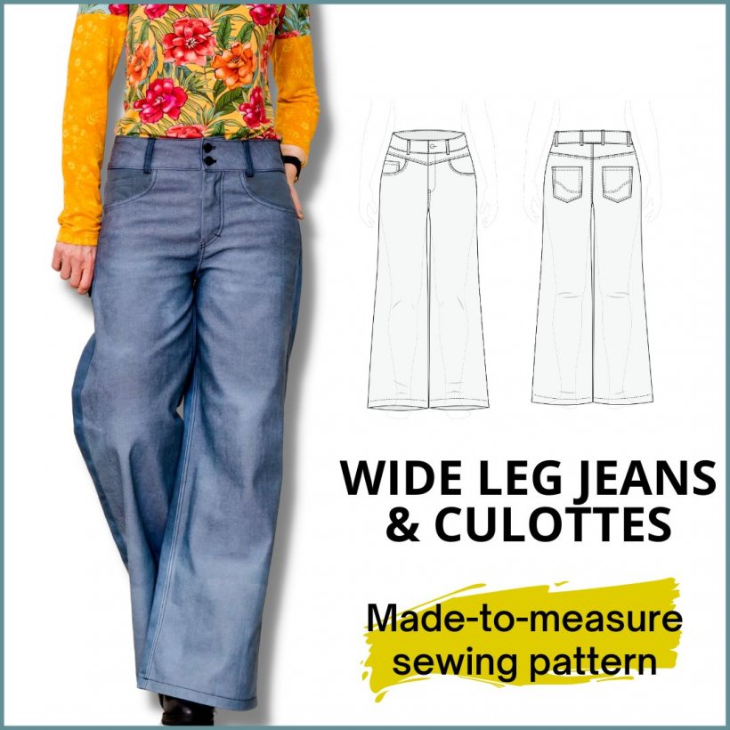 smartPATTERN Sew your own made-to-measure wide leg jeans - Configurator Cover image