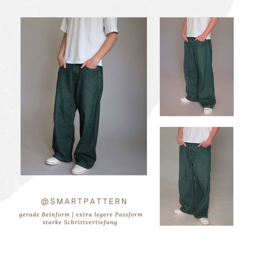 baggy-jeans-schnittmuster-gerade-extra-legere-passform baggy jeans schnittmuster gerade, extra weite passform mit tiefem schritt