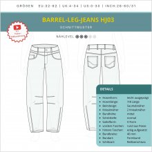 Barrel-leg-jeans-hj03-schnittmuster-details-und-skizze Detailübersicht für Barrel-Leg-Jeans HJ03