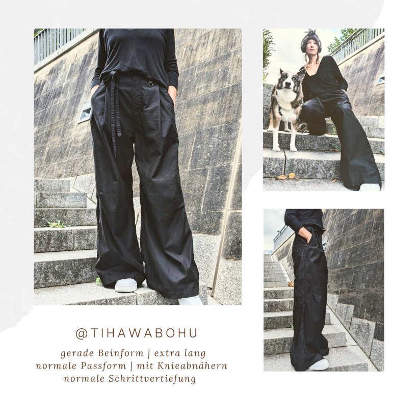 baggy-jeans-schnittmuster-gerade-beinform-und-normale-passform-jasmin Designbeispiel für Schnittmuster einer geraden Baggy Jeans extra lang