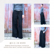 Design example for pattern of slightly flared baggy jeans