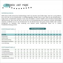 leicht-ausgestellte-Marlene-Hose-HM01-groessen-und-masse Größen und Maßtabellen für Schnittmuster der leicht ausgestellten Marlene-Hose HM01