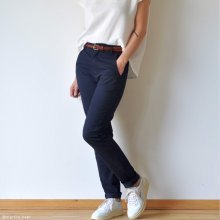 Frauen-Chino-hC01-high-waist-schmal-Seitenansicht