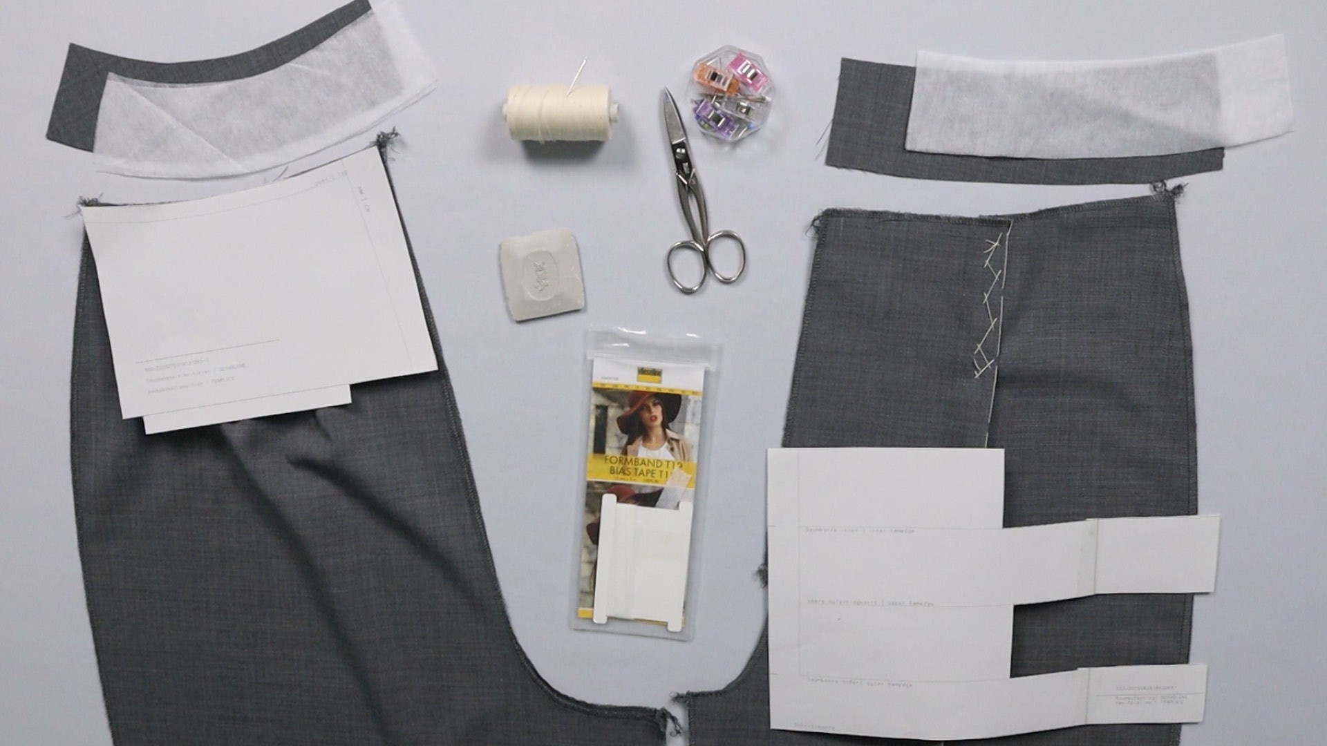 Hose mit angeschnittenem Bund zur Anprobe vorbereiten - Das wird benötigt