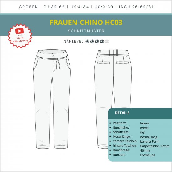 Chino HC03 - Skizze