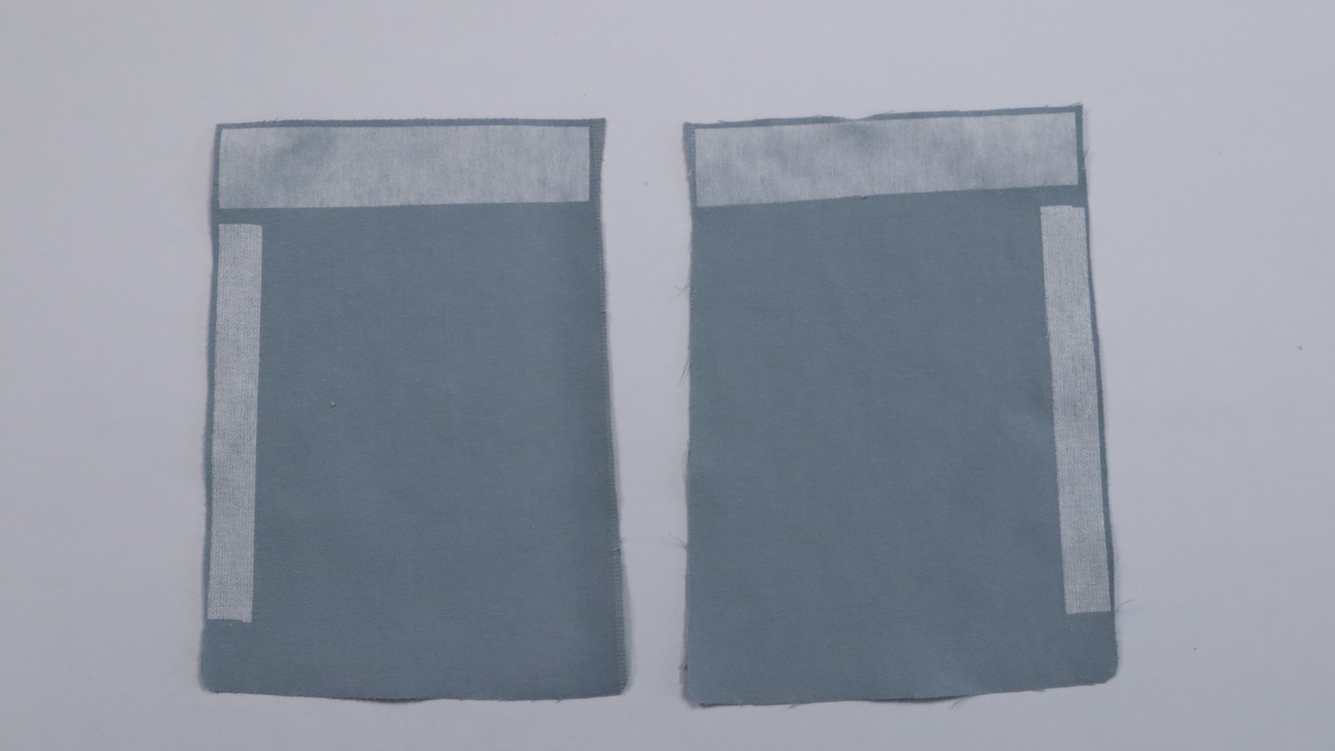 Parka mit Kapuze nähen - Verstärkung der Taschenbeutel