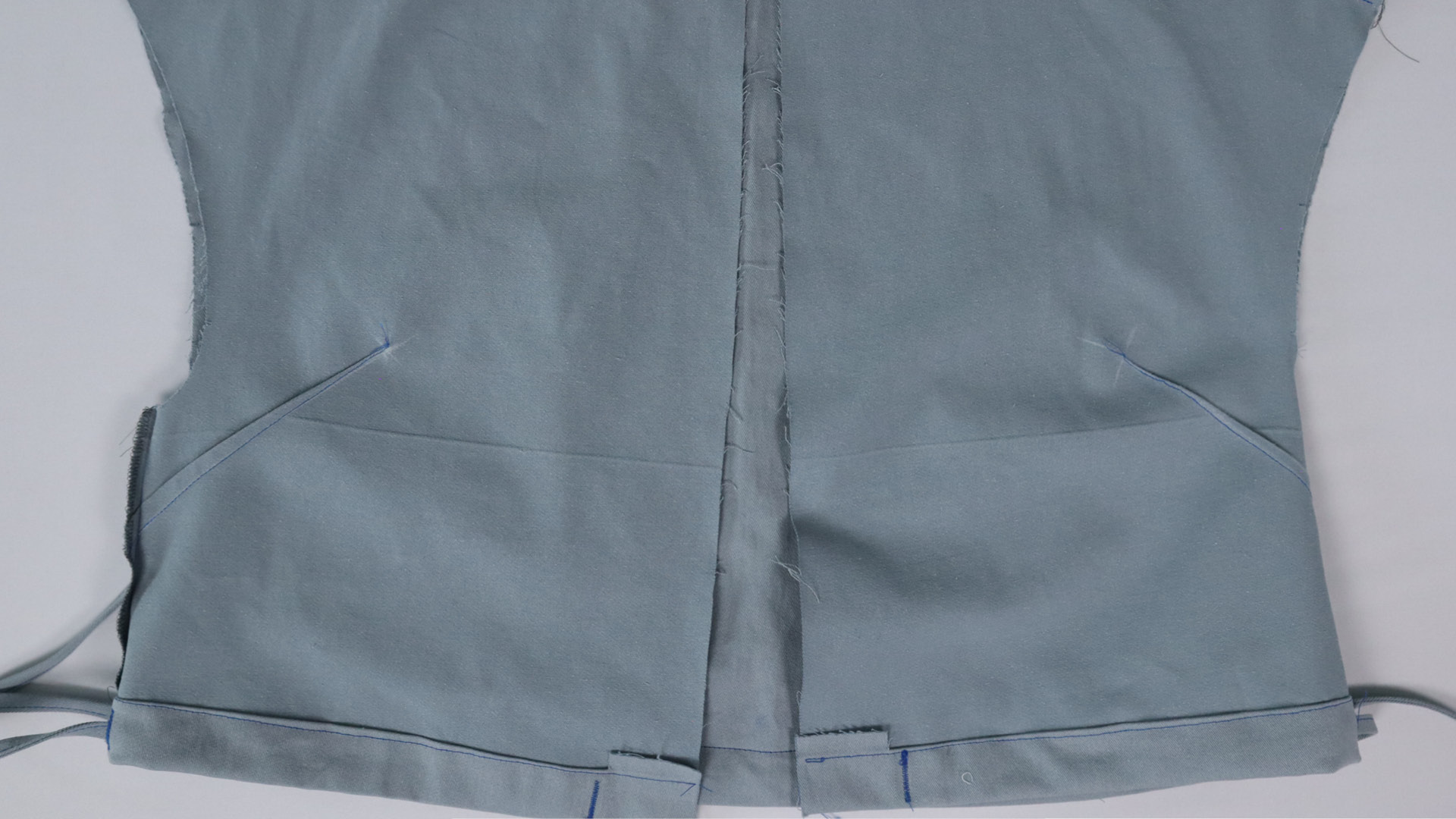 Parka mit Kapuze nähen - Fertig genähter Kollersaum.