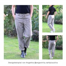 Frauen-Chino-hC03-mid-waist-legere-tiefer-schritt-Designbeispiel-Angelika Designbeispiele für legere Chino HC03 mit vertieftem SChritt und mittlerer Bundhöhe von Angelika