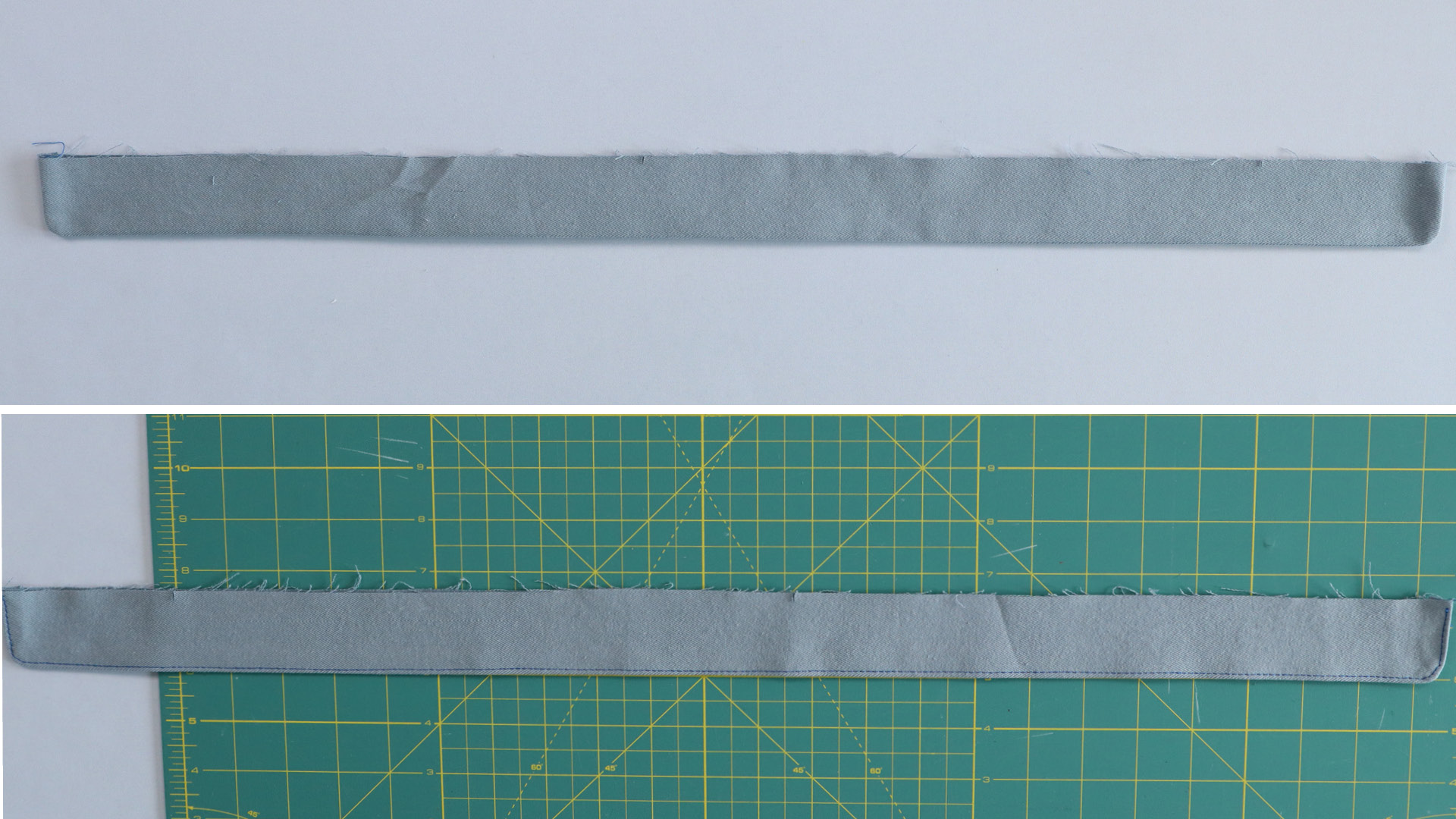 Jacke mit Kapuze nähen - fertiger Untertritt